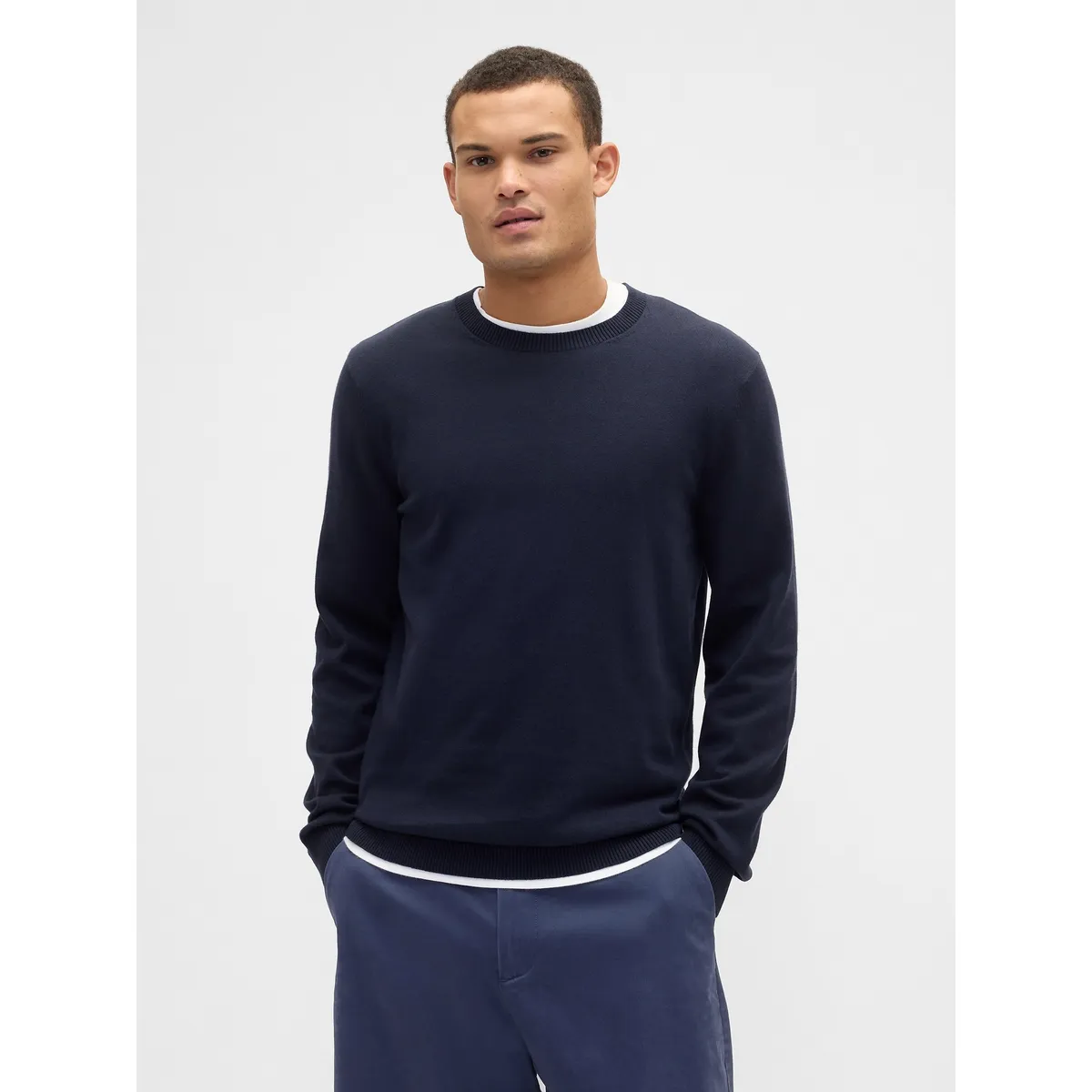 GAP - Sweater Hombre Gap Crew Azul