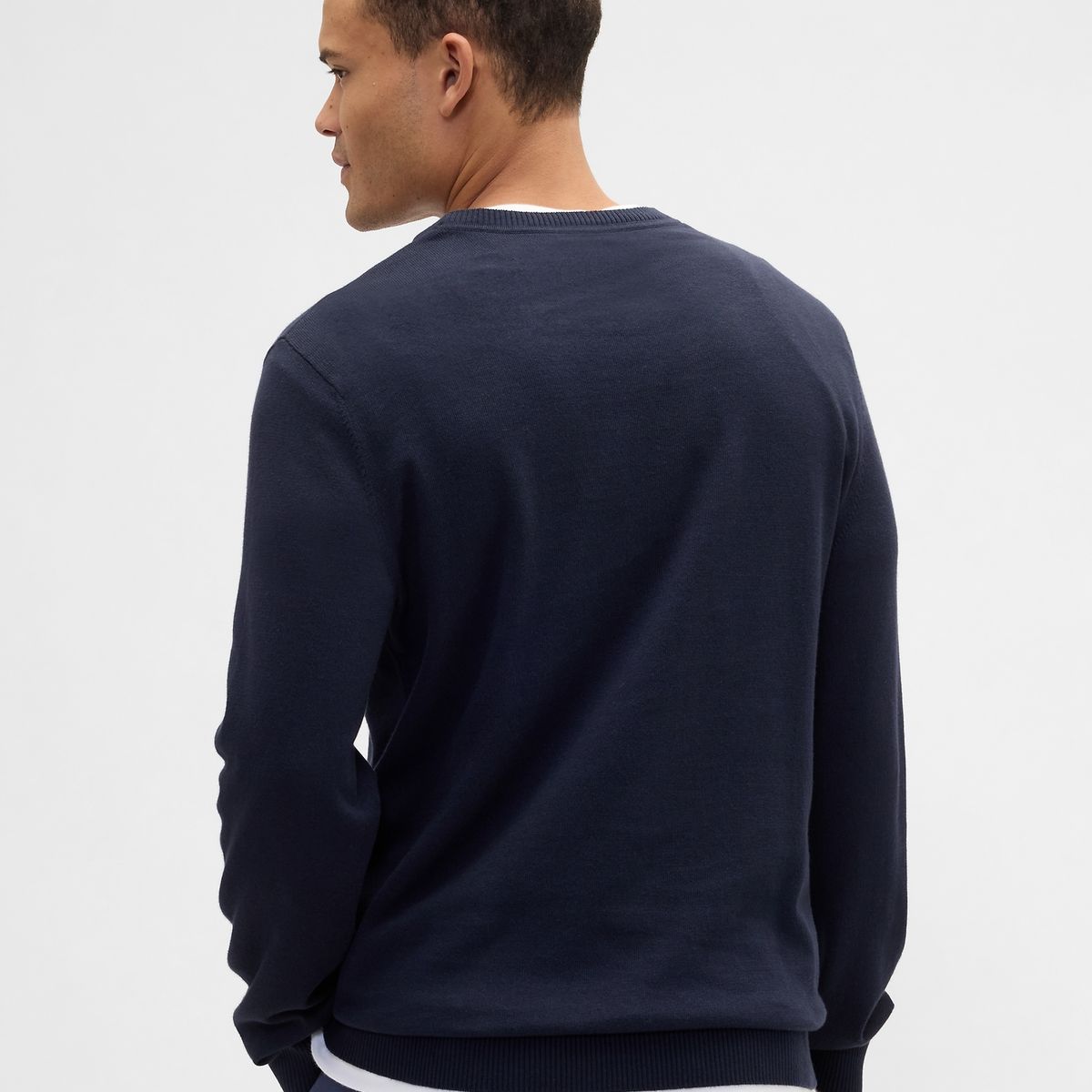 GAP - Sweater Hombre Crew Azul Gap