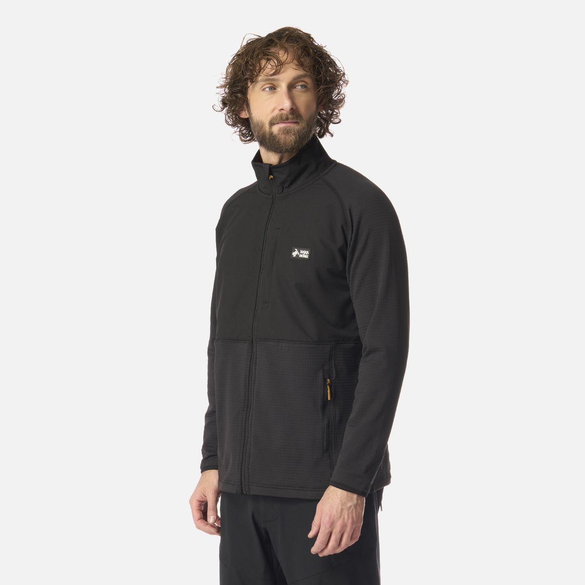 HAKA HONU - Polerón Hombre Taina Full Zip Negro Haka Honu