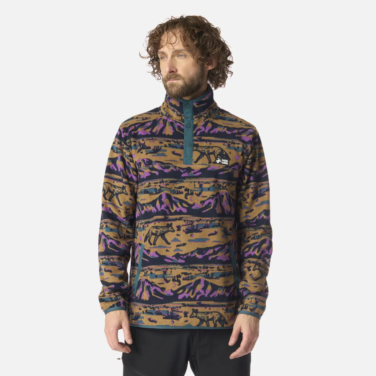 HAKA HONU - Polar Hombre Tokerau Print Café Claro Haka Honu