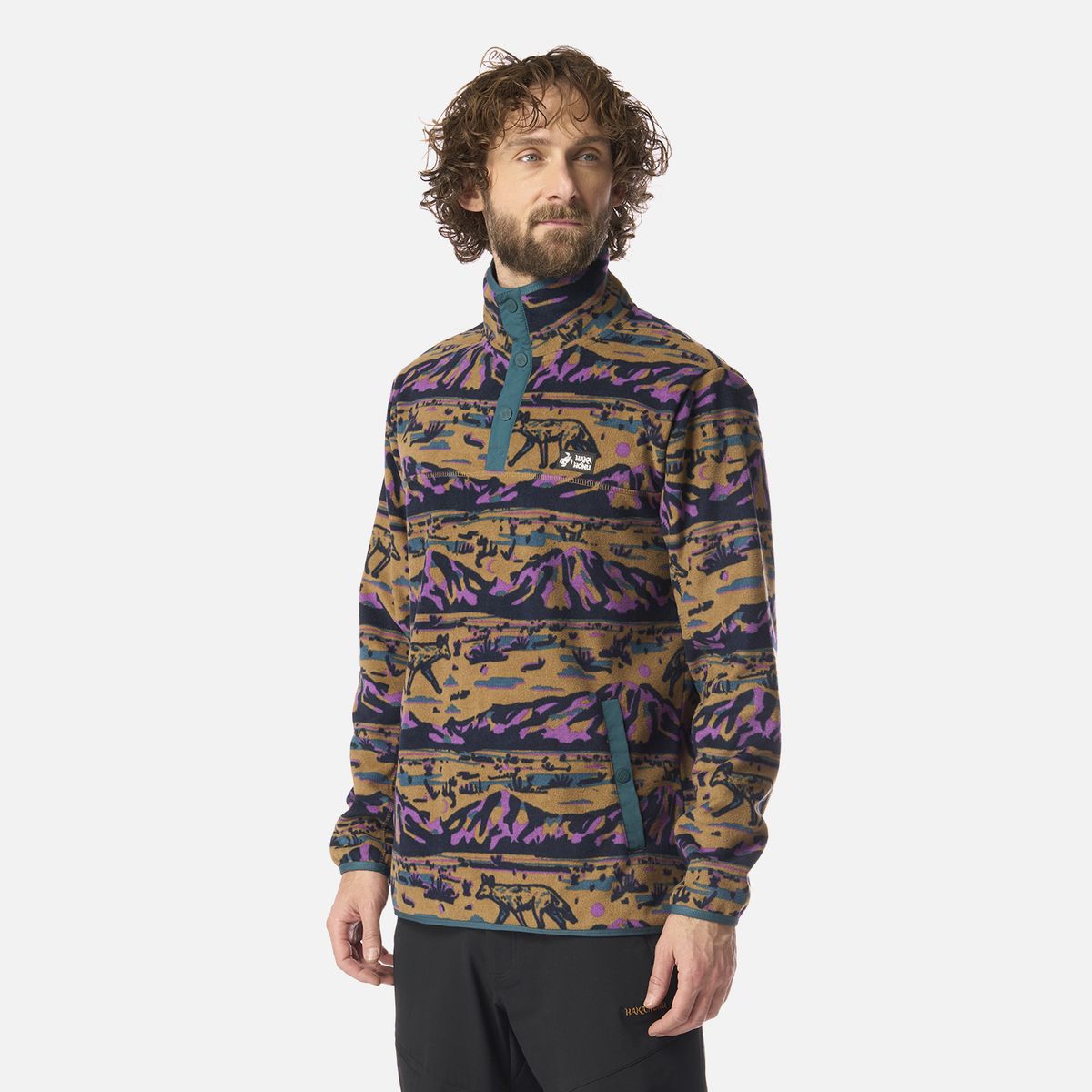 HAKA HONU - Polar Hombre Tokerau Print Café Claro Haka Honu