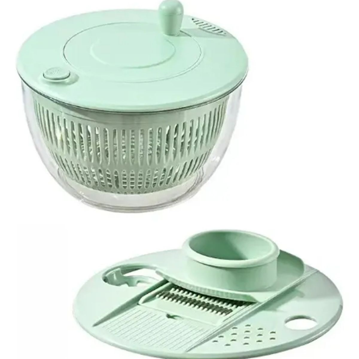 GENERICO - Lavadora De Verduras Picador Escurridor Tabla Cuchillas