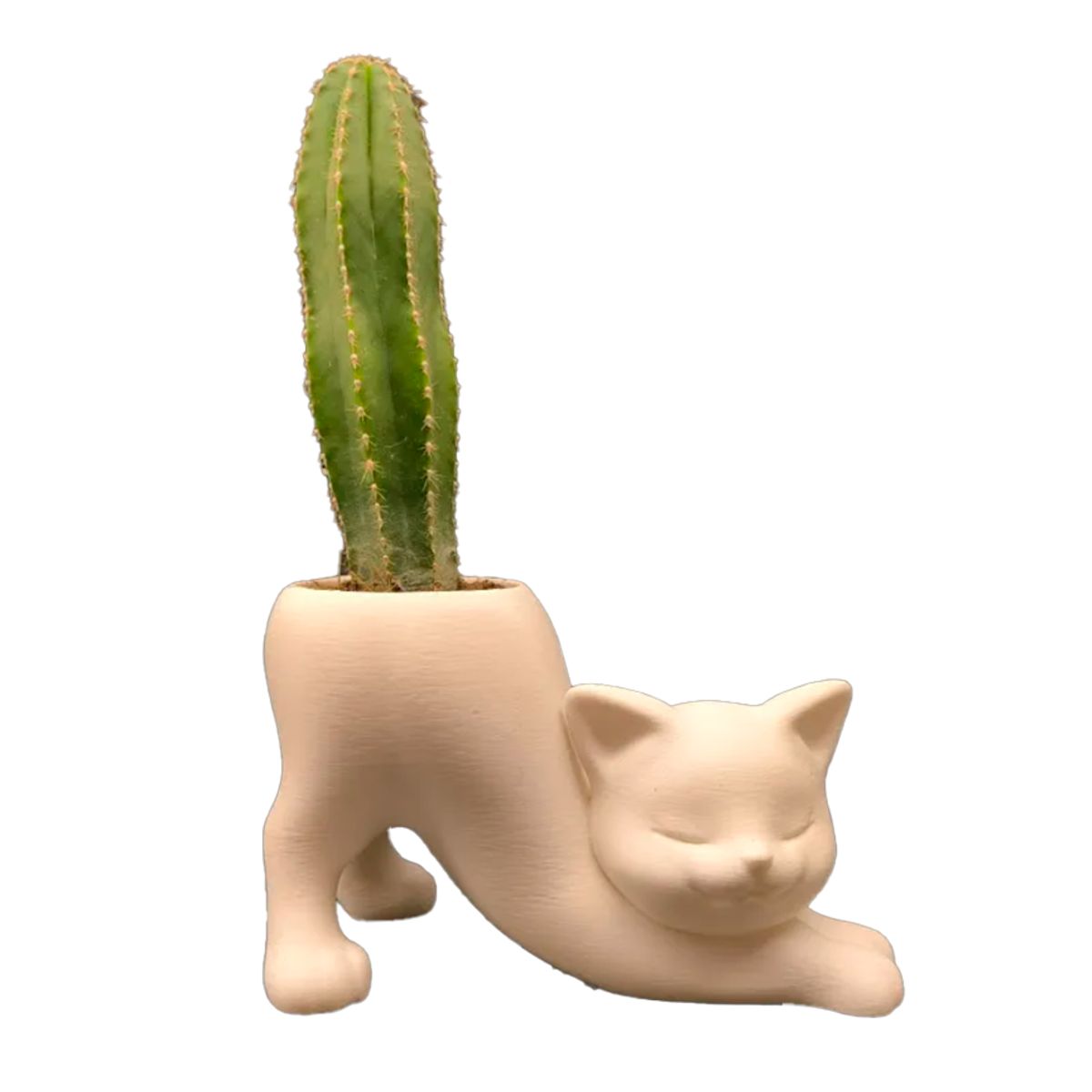 GENERICO - Macetero diseño Gato estirándose