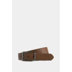 VELEZ - Vélez Cinturón Doble Faz Igor Cuero Hombre Punta Lanza Miel