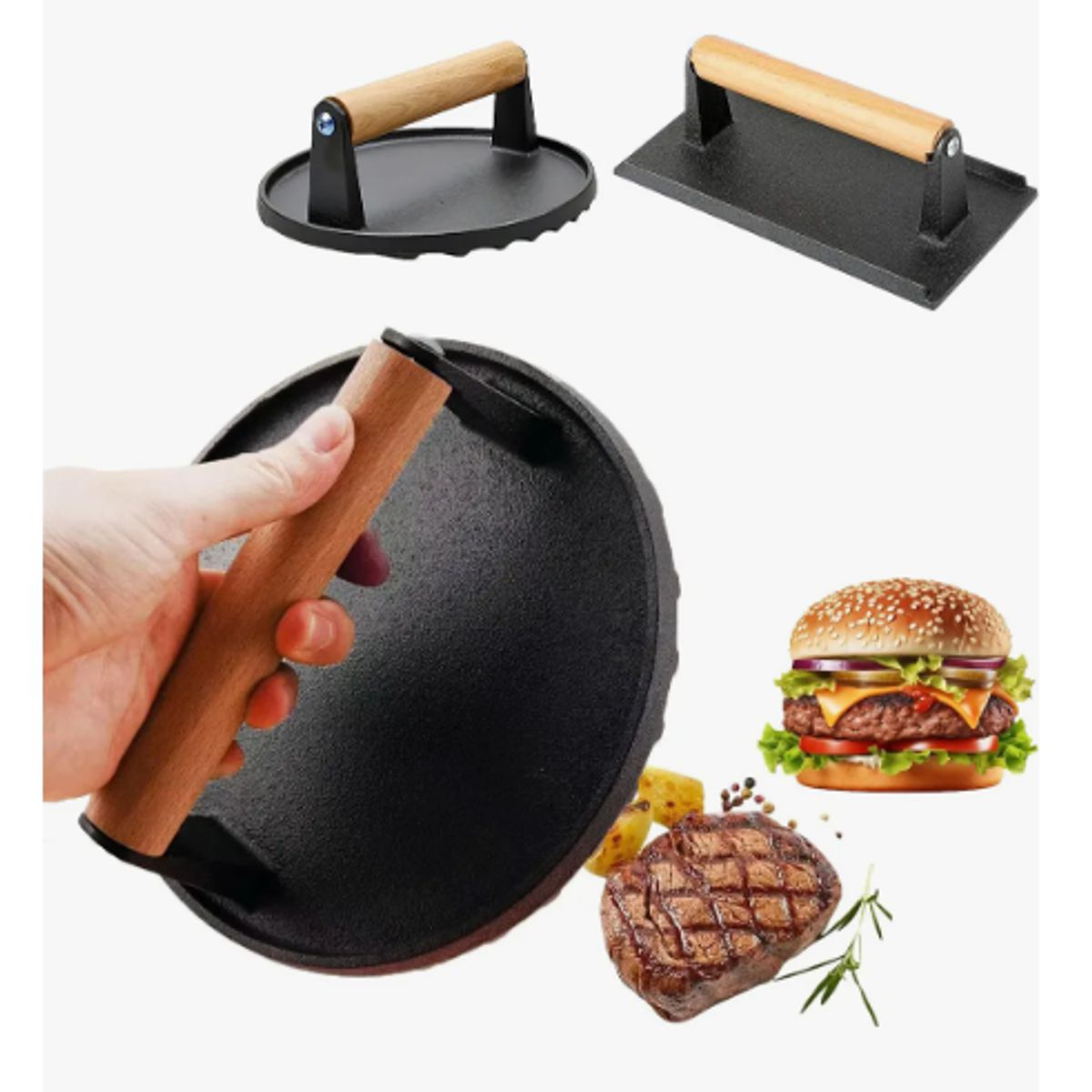 GENERICO - Kit Prensa Hamburguesas