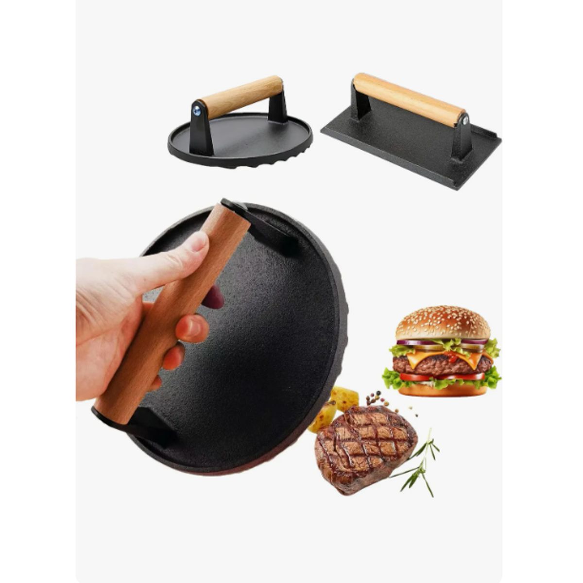 GENERICO - Kit Prensa Hamburguesas
