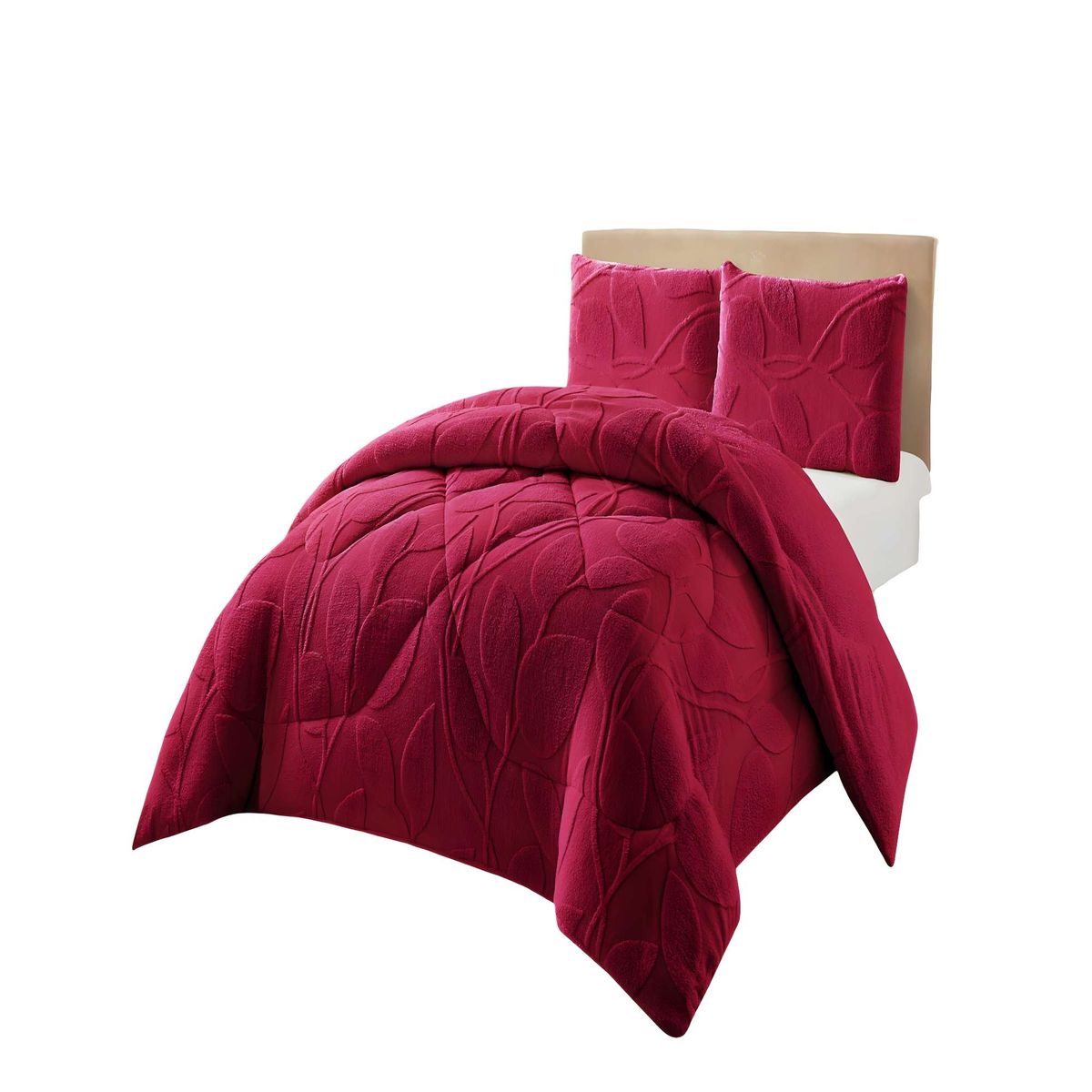 GENERICO - COBERTOR DE INVERNO TEXTURIZADO RY KING BURDEO