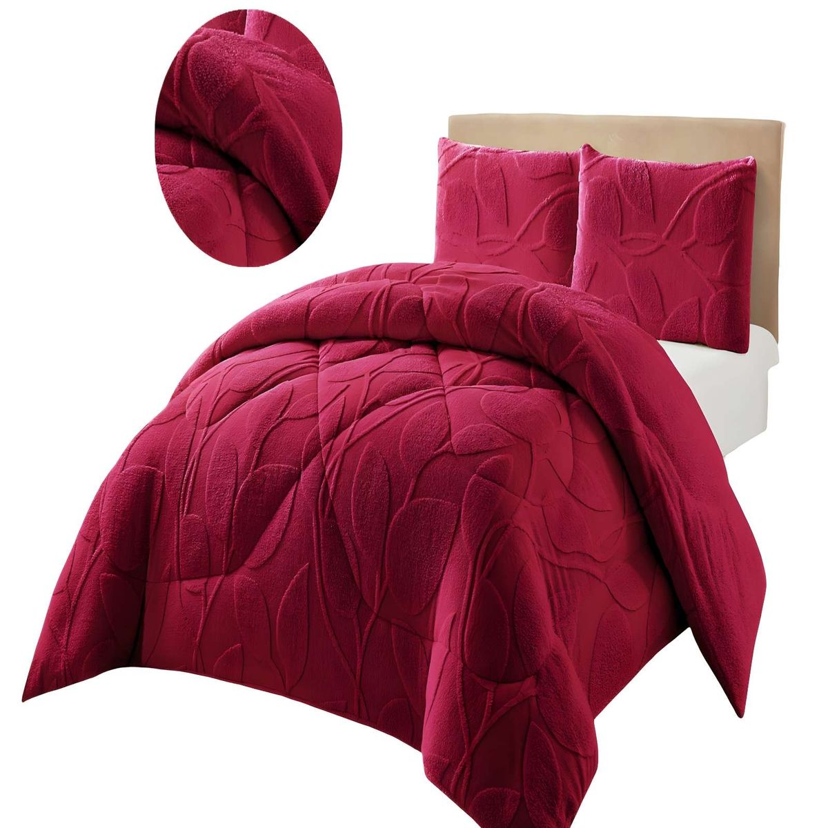 GENERICO - COBERTOR DE INVERNO TEXTURIZADO RY KING BURDEO