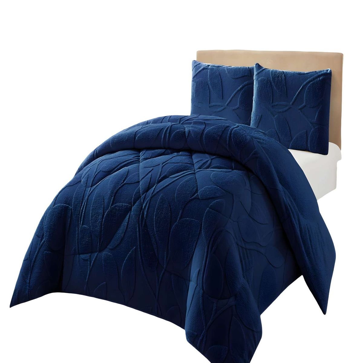 GENERICO - COBERTOR DE INVERNO TEXTURIZADO RY KING AZUL OSCURO
