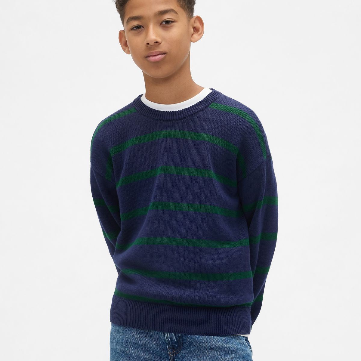 GAP - Sweater Niño Crew Azul Gap