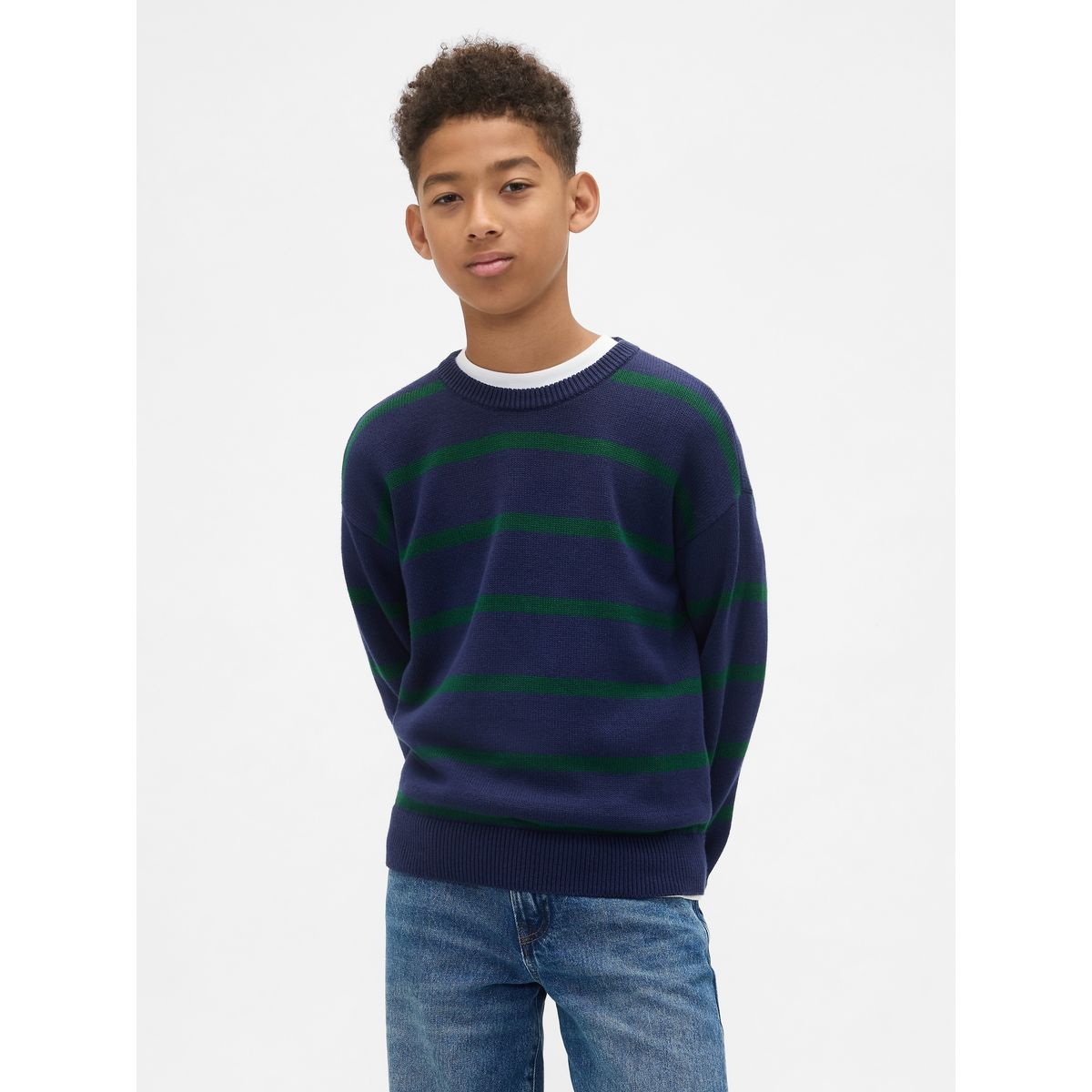 GAP - Sweater Niño Crew Azul Gap