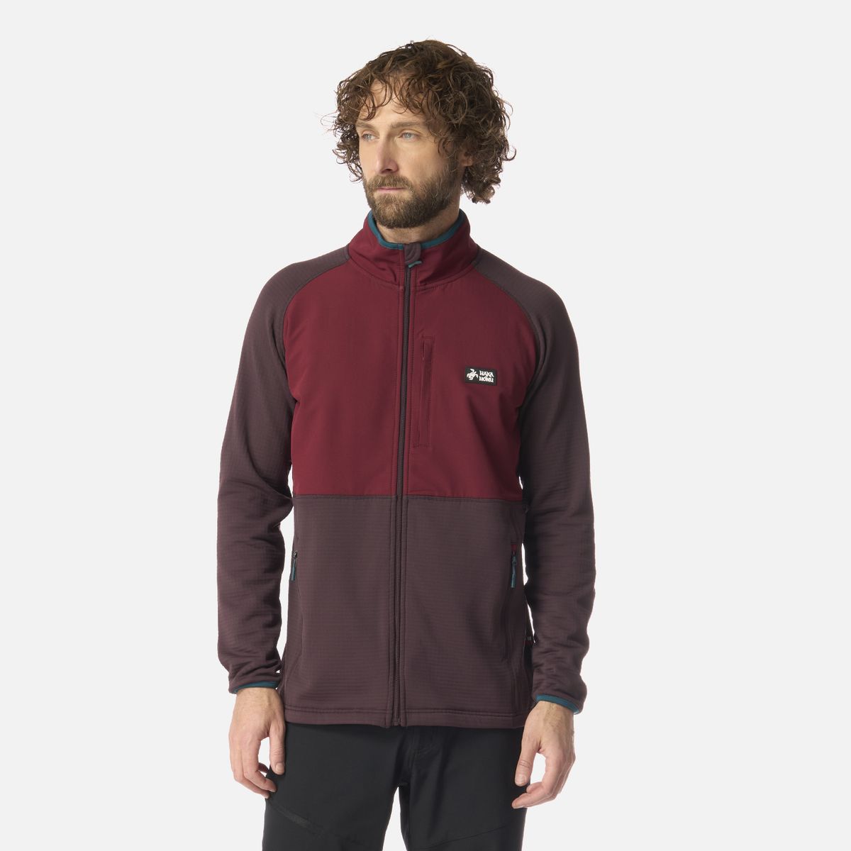 HAKA HONU - Polerón Hombre Taina Full Zip Burdeo Haka Honu