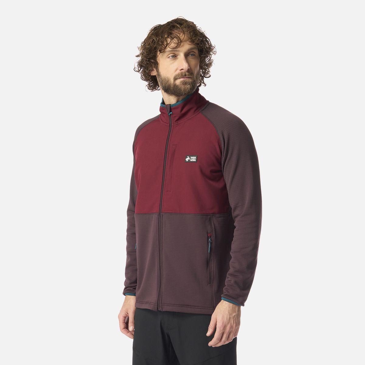 HAKA HONU - Polerón Hombre Taina Full Zip Burdeo Haka Honu