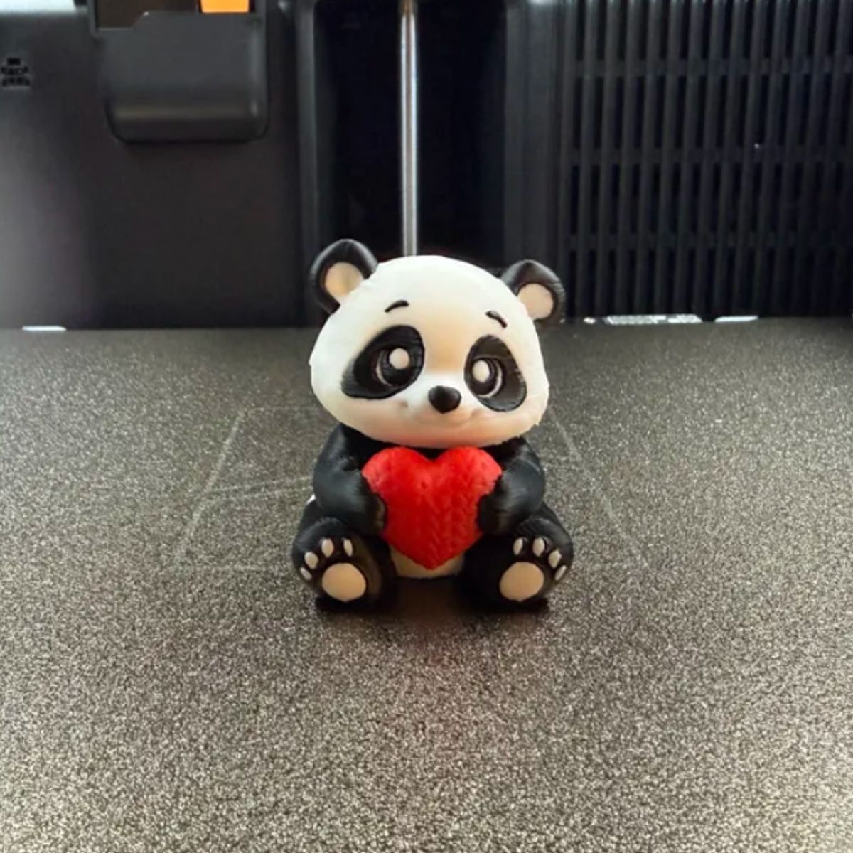 GENERICO - Figura Oso Panda con corazón - San Valentín