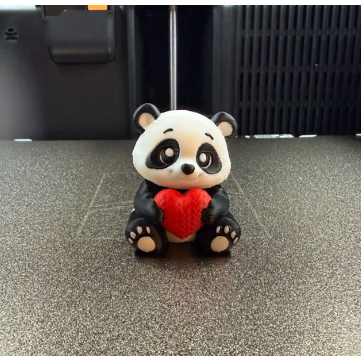 GENERICO - Figura Oso Panda con corazón - San Valentín