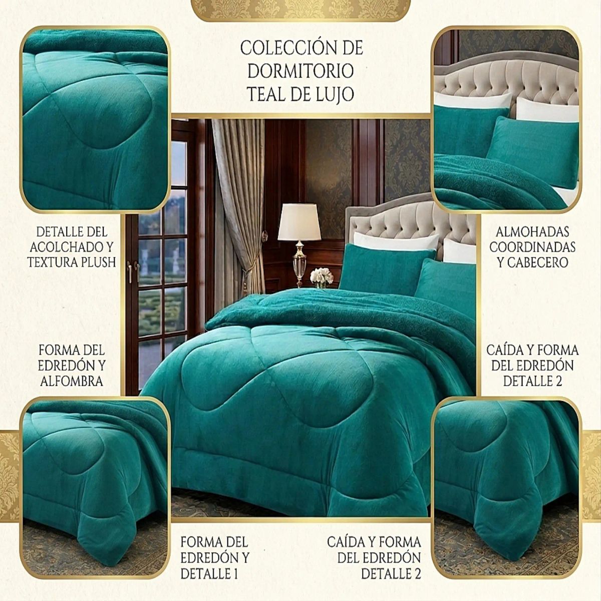 GENERICO - COBERTOR SHERPA PLUSH CS 2 PLAZAS TURQUESA