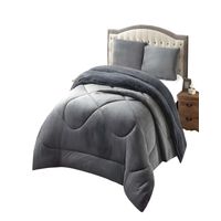 COBERTOR SHERPA PLUSH CS KING GRIS