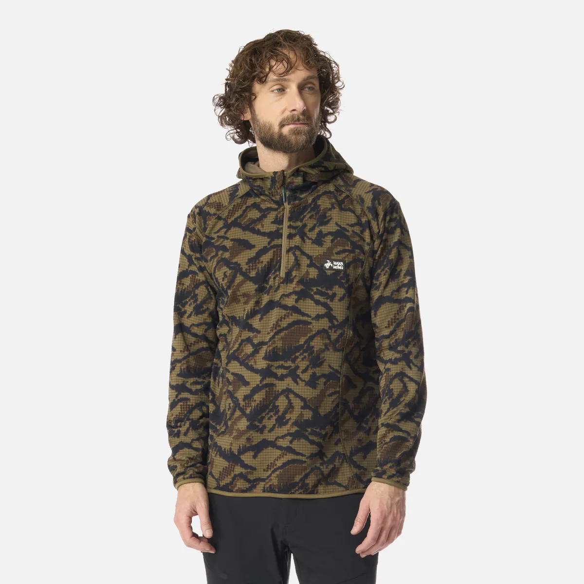 HAKA HONU - Polerón Hombre Taina Nui Print Verde Oliva Haka Honu