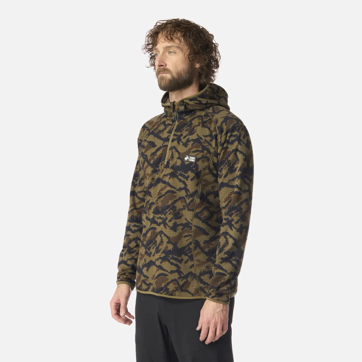 HAKA HONU - Polerón Hombre Taina Nui Print Verde Oliva Haka Honu