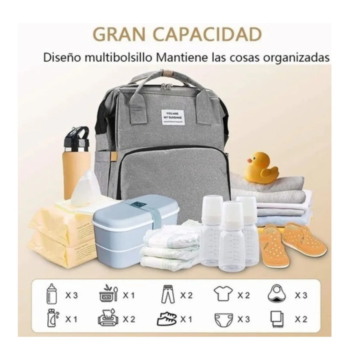 MOVI - Mochila Niño Pañalera y Mudadora 3 en 1