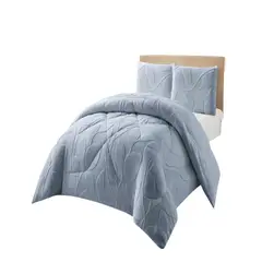 GENERICO - COBERTOR TEXTURIZADO DE INVIERNO RY 2 PLAZAS CELESTE