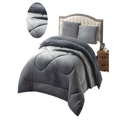 Imagen 2 del producto COBERTOR PLUSH DE INVIERNO CON CHIPORRO CS KING GRIS