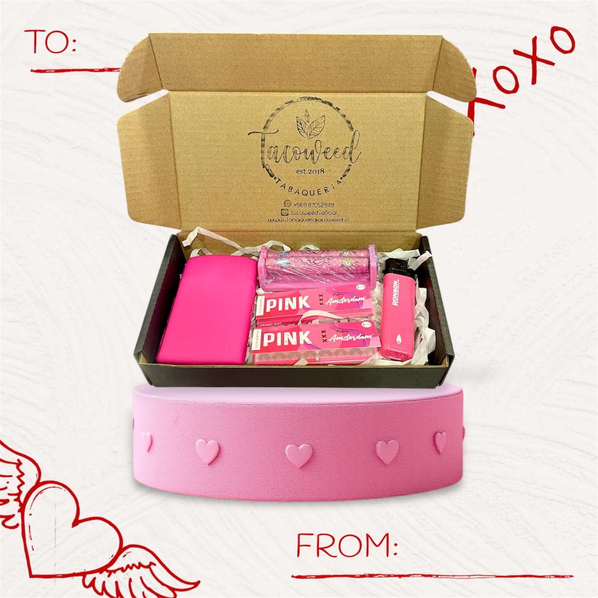 GENERICO - Box Regalo Pink para Fumadores