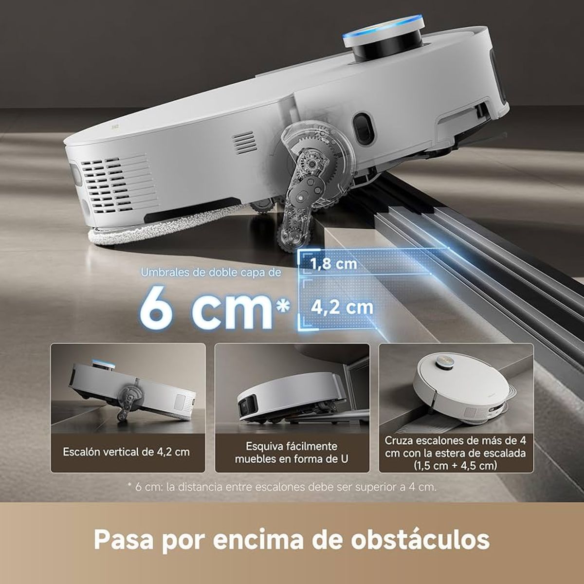 DREAME - DREAME X50 Ultra Complete Robot Aspirador y trapeador vacío automático y trapeador 20000 Pa