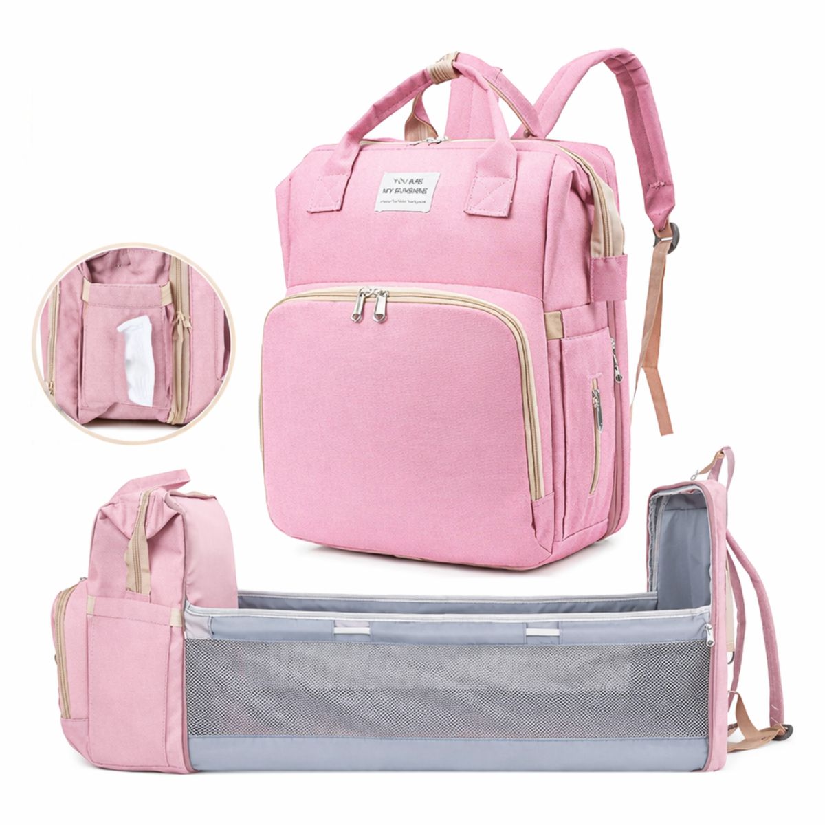 MOVI - Mochila Niña Pañalera y Mudadora 3 en 1
