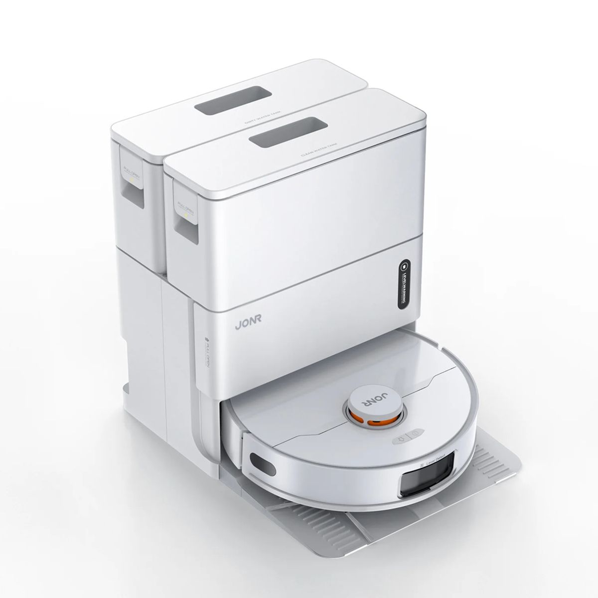 JONR - Robot Aspiradora JONR T5 Pro Gen 2 con base de lavado/secado autovaciable, 15000PA Succion