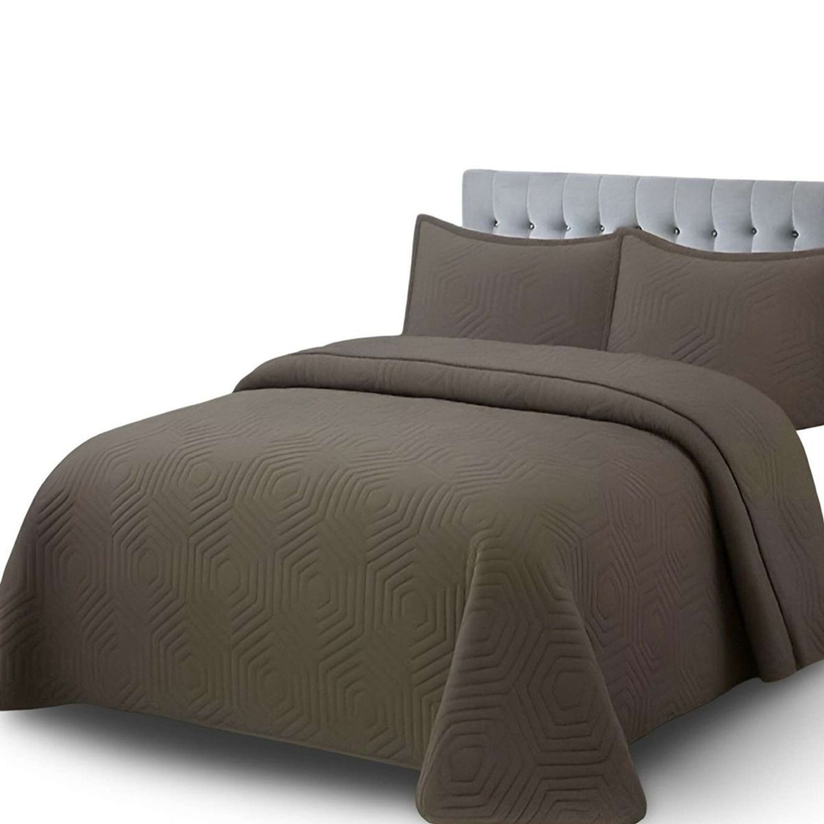 GENERICO - Cubrecamas Quilt + FundaS de Almohada Cobertor Delgado