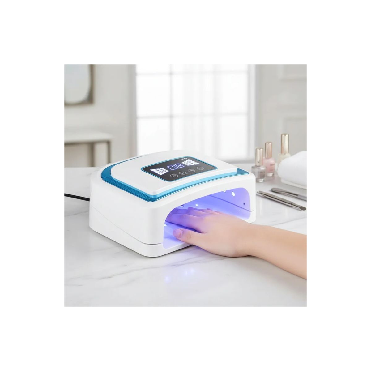 GENERICO - Lámpara Uñas Led 120w Inalámbrica Profesional Belleza