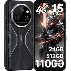 OUKITEL - WP55S Celular 24GB+512GB 11000mAh Android 15 Smartphone-Negro