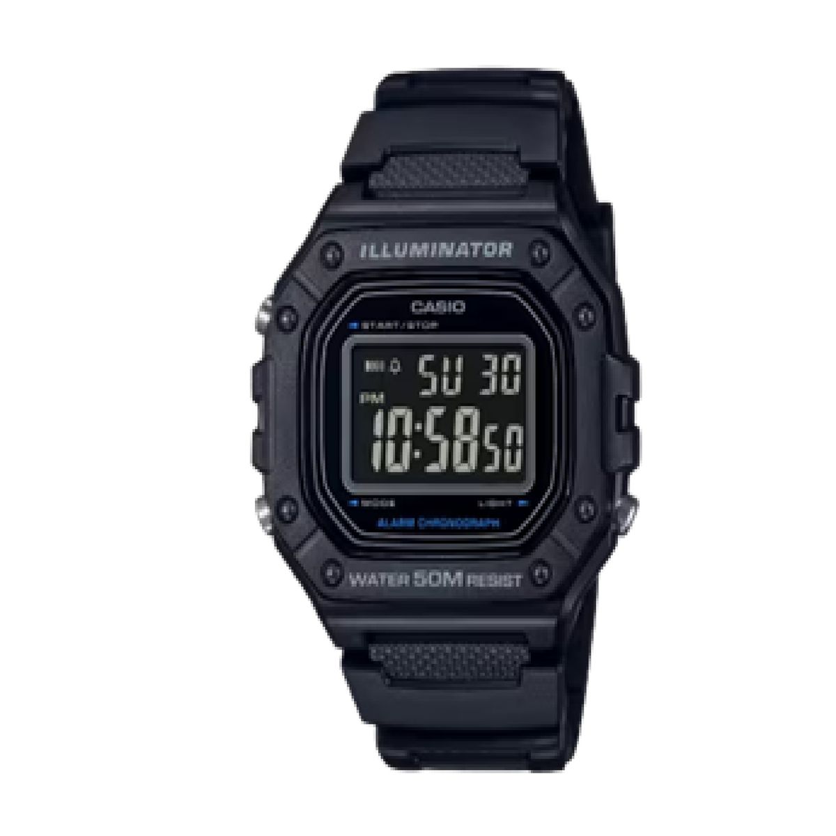 CASIO - Reloj W-218H-1BV Digital Unisex