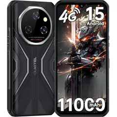 OUKITEL - WP55S Celular 24GB+256GB 11000mAh Android 15 Smartphone-Negro