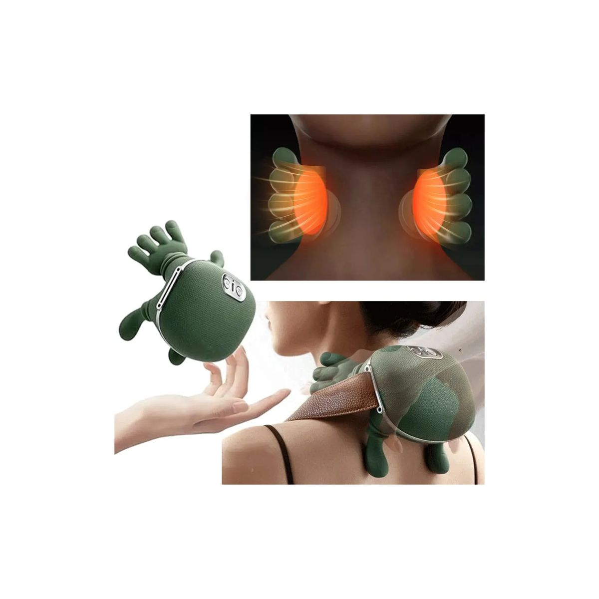 GENERICO - Masajeador De Hombros Y Cuello Eléctrico Portátil Sensorial