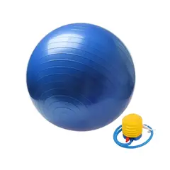 FITBIT - Pelota Balón de Yoga Azul 65cm Pilates con Inflador