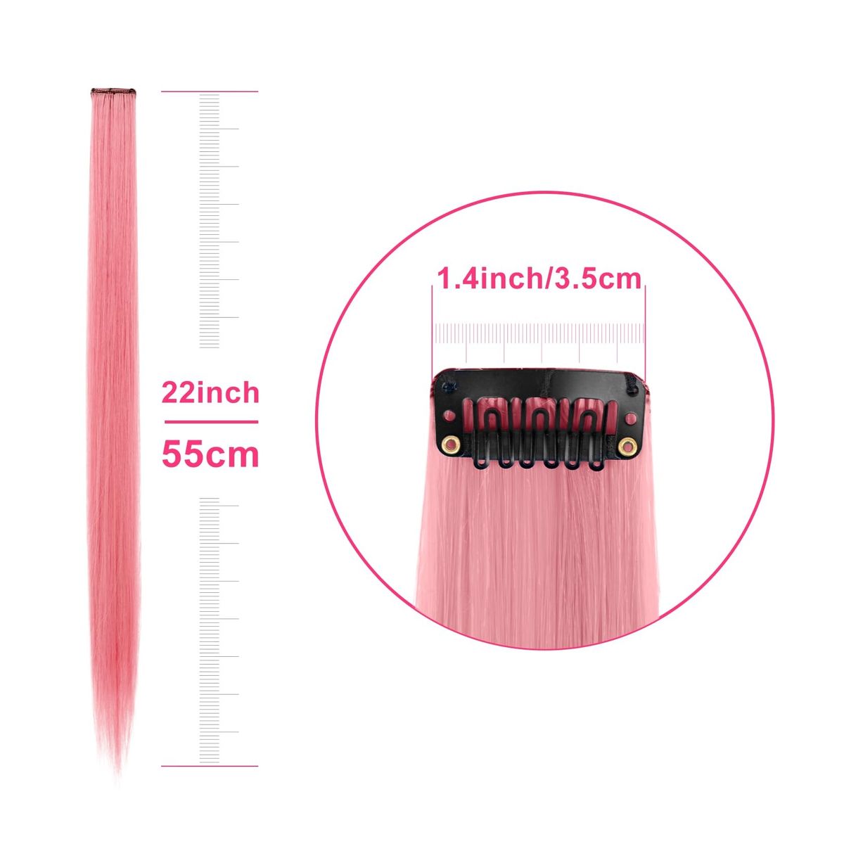 KINDA NICE - 12u Extensiones De Cabello Sintético Colores Multicolor