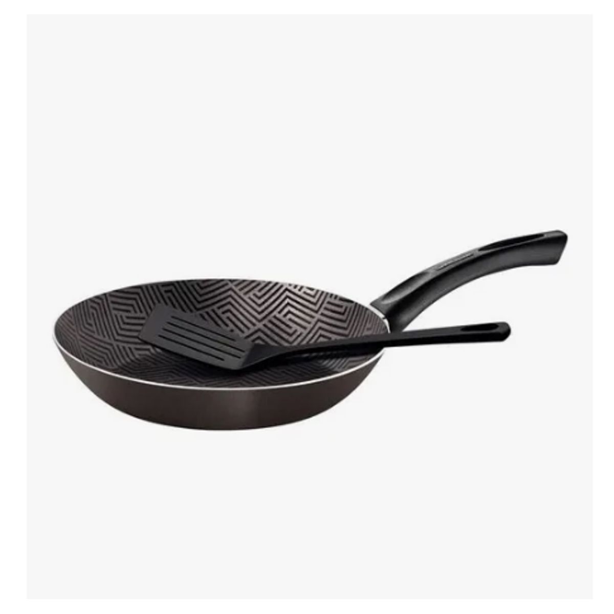 GENERICO - Sartén Antiadherente con espátula Paris, 24 cm, color plomo