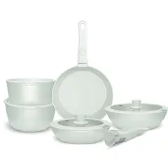 GENERICO - Batería de Cocina 11 Piezas Aluminio Snap-On Mint