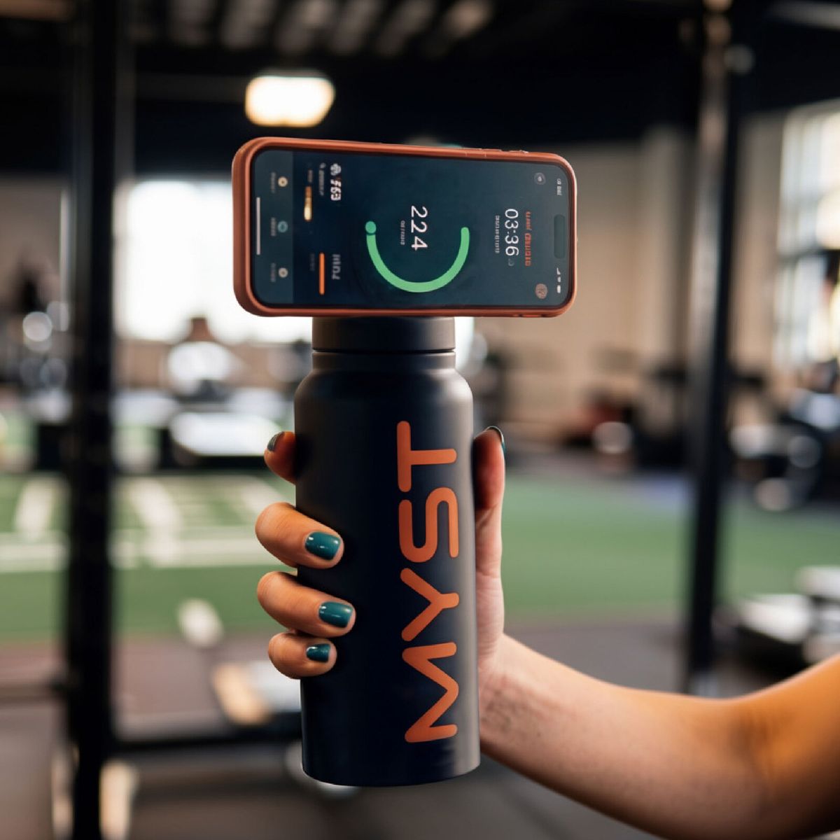 MYST - Botella Térmica con Soporte para Celular