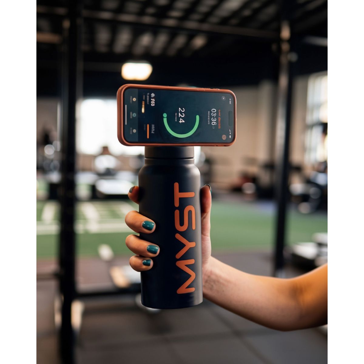 MYST - Botella Térmica con Soporte para Celular