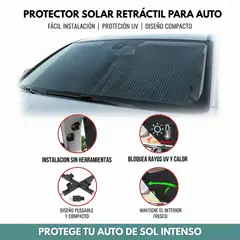 MOVI - Parasol Retráctil para Autos y Camionetas XL con filtro UV