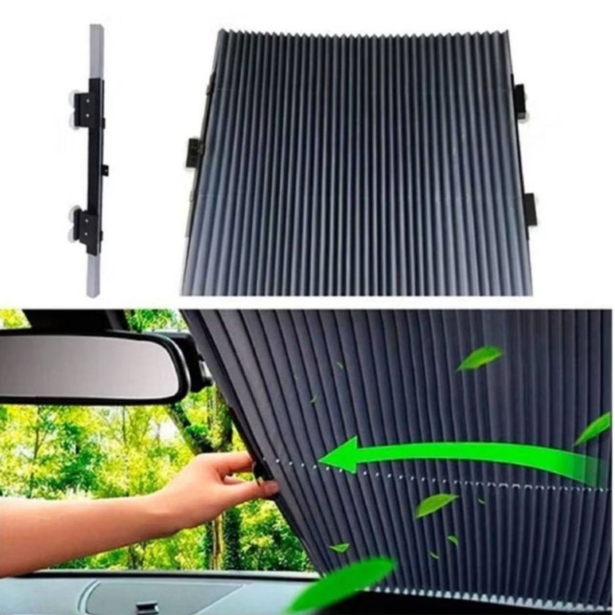 MOVI - Parasol Retráctil para Autos y Camionetas XL con filtro UV