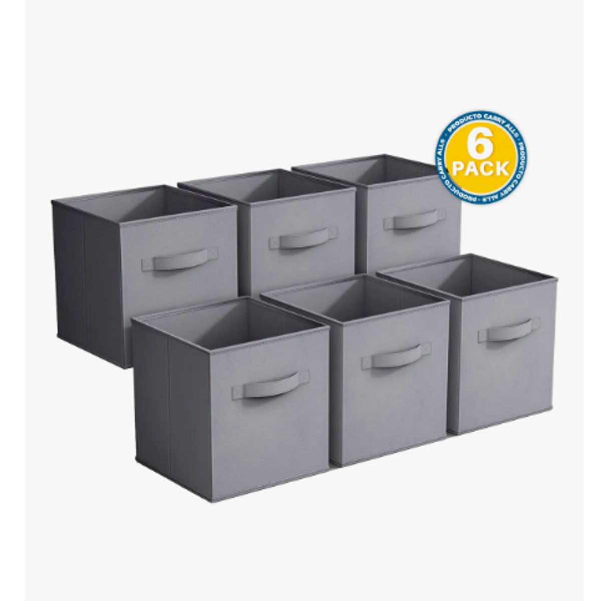 GENERICO - Pack 6 Cajas Cubo Organizadoras Plegables Closet Ropa Accesorios
