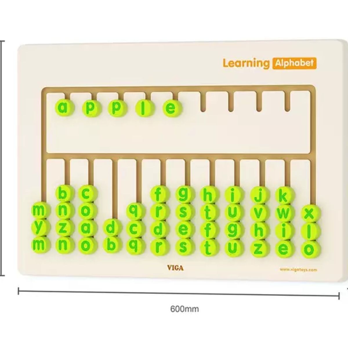 VIGA TOYS - Juguete Tablero De Aprendizaje Didáctico Conociendo El Alfabeto