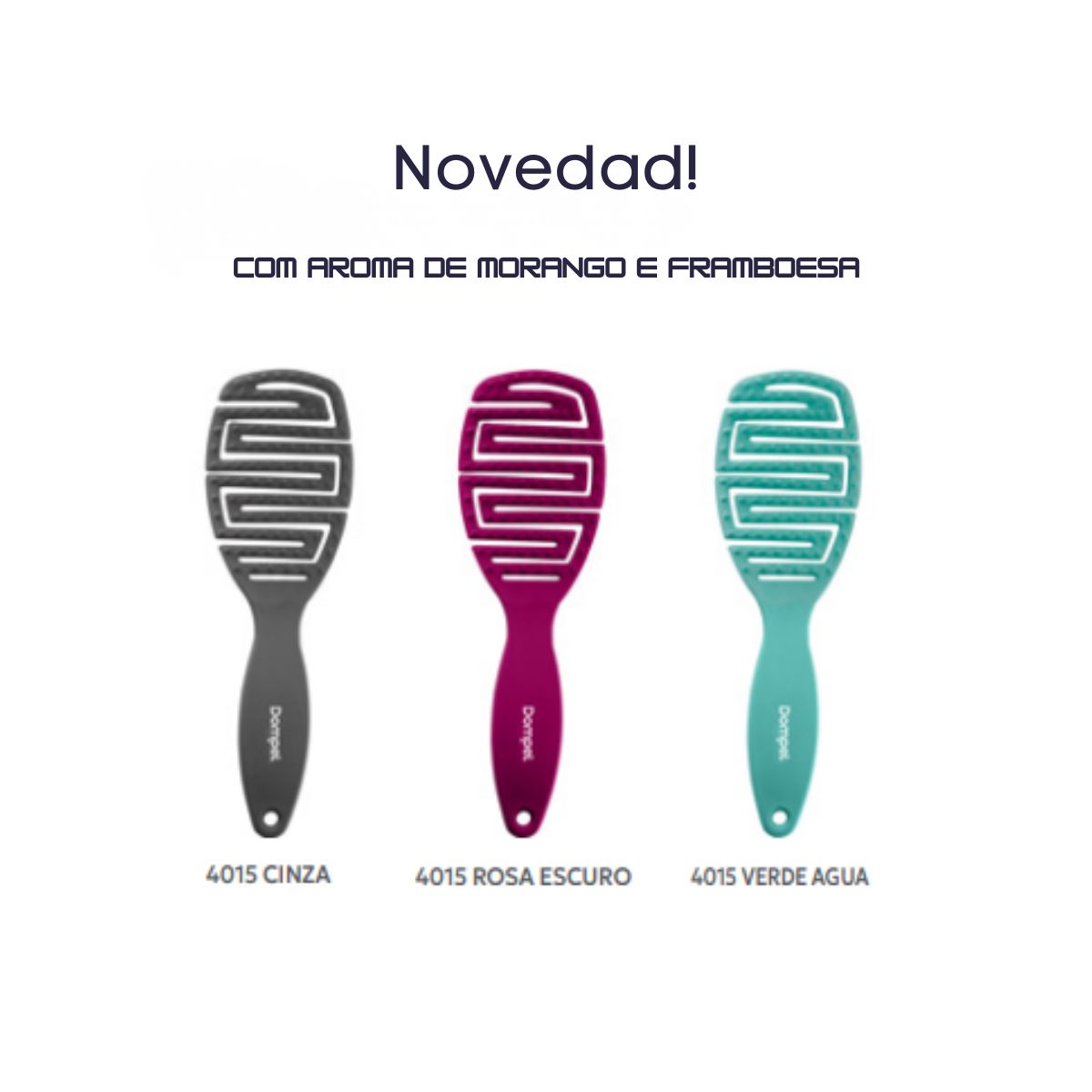 GENERICO - Cepillo Desenredante Maya Verde Agua Dompel