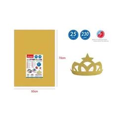 GENERICO - Papel Glitter Dorado 25pcs 50x70cm