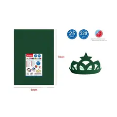 GENERICO - Papel Glitter Verde Oscuro 25pcs 50x70cm