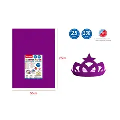 GENERICO - Papel Glitter Morado 25pcs 50x70cm